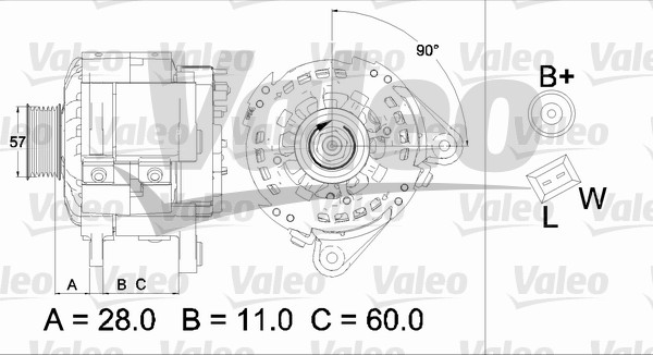 Generator / Alternator 437477 VALEO