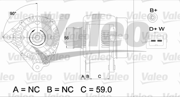 Generator / Alternator 437494 VALEO