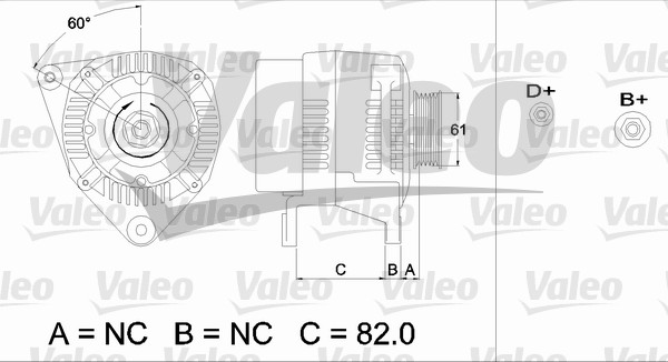 Generator / Alternator 437495 VALEO