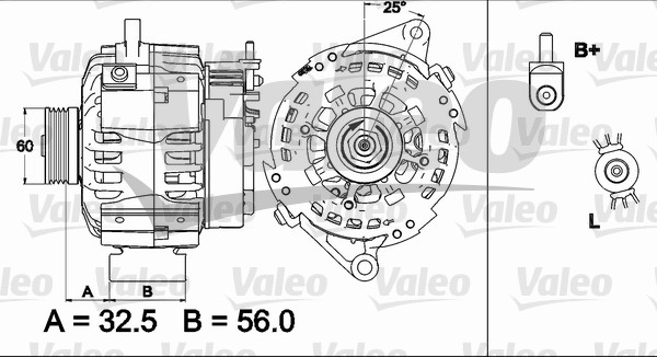 Generator / Alternator 437509 VALEO
