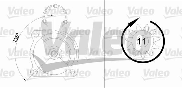 Starter 455525 VALEO