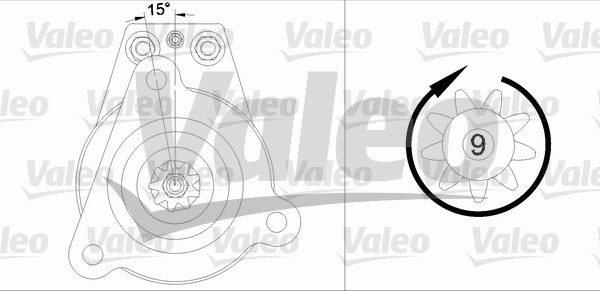 Starter 455530 VALEO