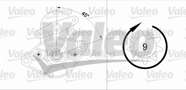starter 455591 VALEO