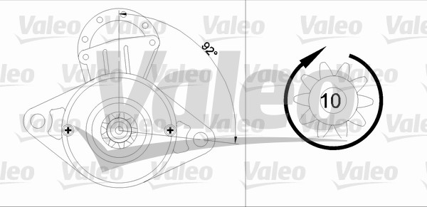 starter 455596 VALEO