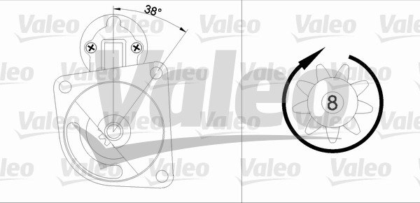 starter 455606 VALEO