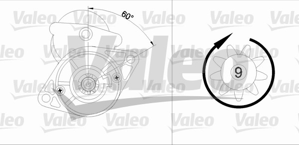 starter 455612 VALEO