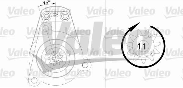 Starter 455620 VALEO