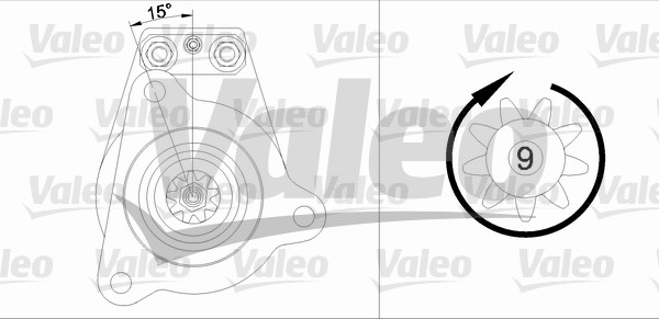 Starter 455623 VALEO