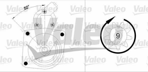 starter 455626 VALEO
