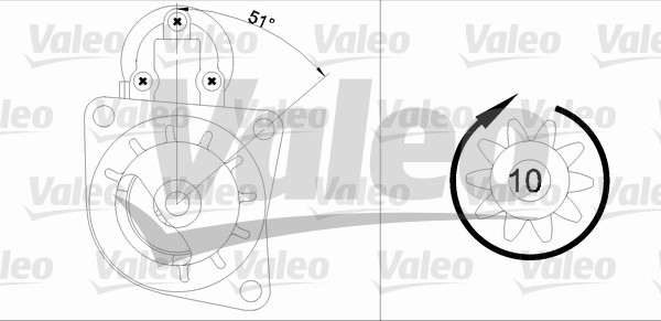 starter 455684 VALEO