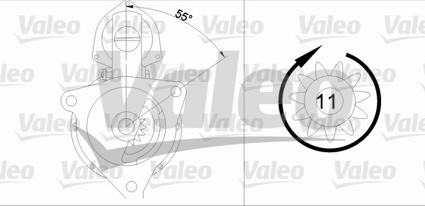 Starter 455723 VALEO