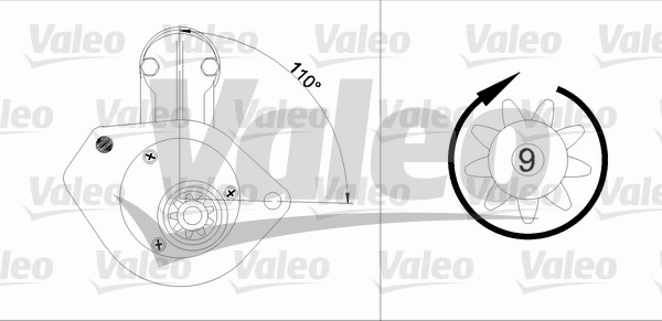 starter 455743 VALEO
