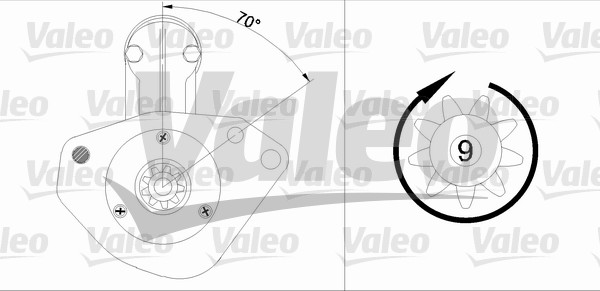 starter 455744 VALEO