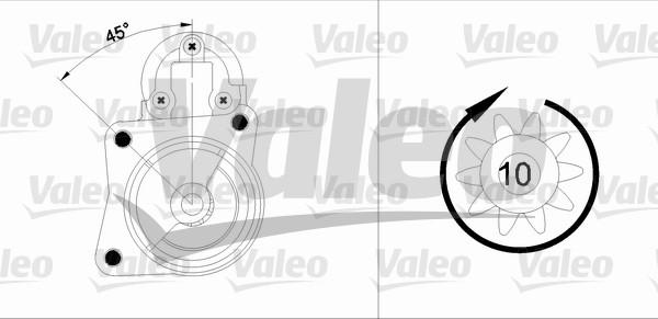 starter 455904 VALEO