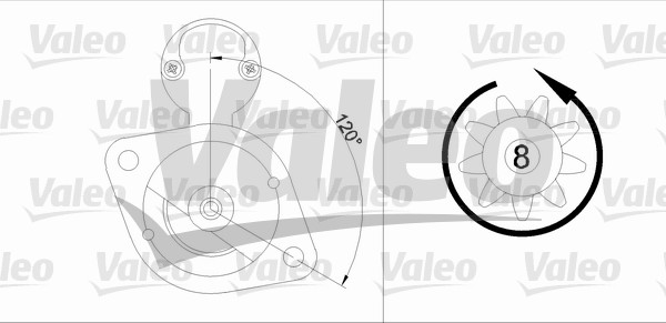 starter 455917 VALEO