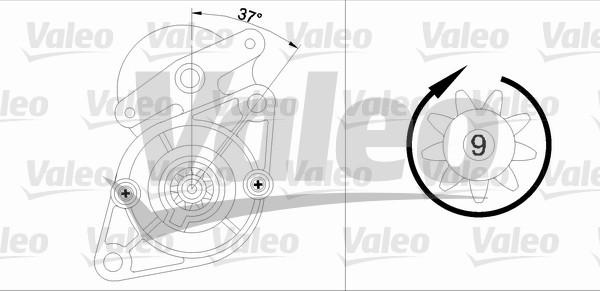 starter 455921 VALEO