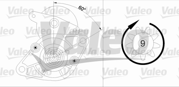 starter 455924 VALEO