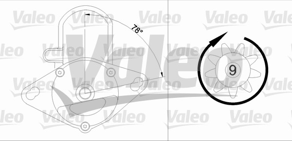starter 455951 VALEO