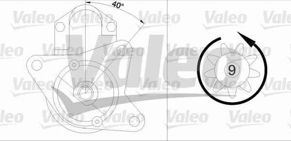 starter 458168 VALEO