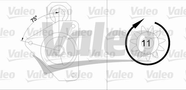 Starter 458175 VALEO