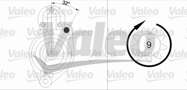 starter 458184 VALEO