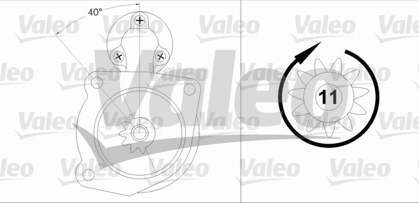 starter 458198 VALEO