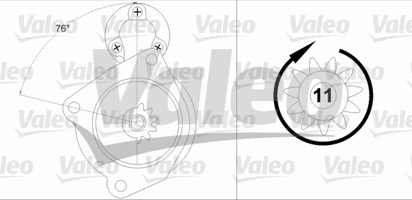 Starter 458199 VALEO