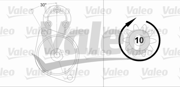 starter 458223 VALEO