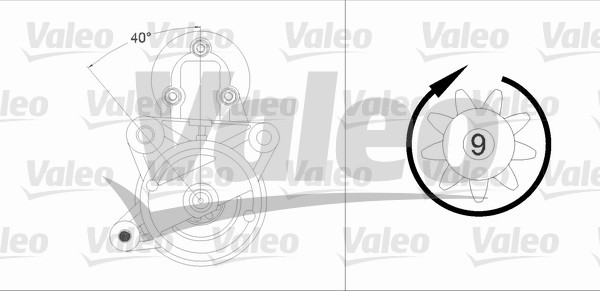 starter 458230 VALEO