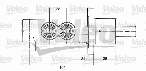 Pompa centrala, frana 350867 VALEO