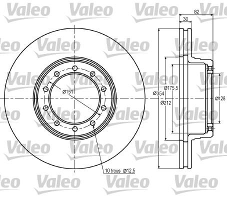 Disc frana 187020 VALEO