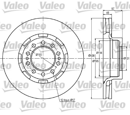 Disc frana 187024 VALEO