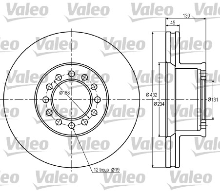 Disc frana 187052 VALEO