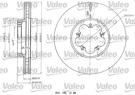 Disc frana 187151 VALEO