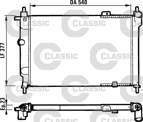 Radiator, racire motor 231551 VALEO