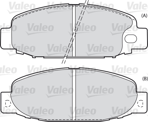 set placute frana,frana disc 598588 VALEO