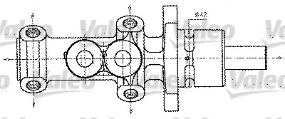 Pompa centrala, frana 402227 VALEO