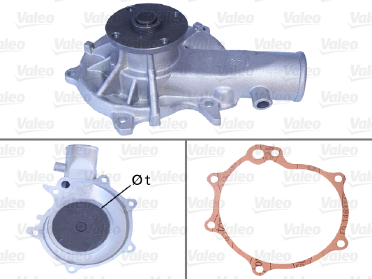 Pompă de apă, răcire motor 506048 VALEO