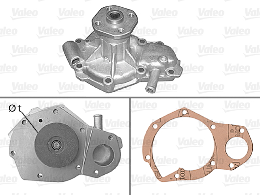 Pompă de apă, răcire motor 506074 VALEO
