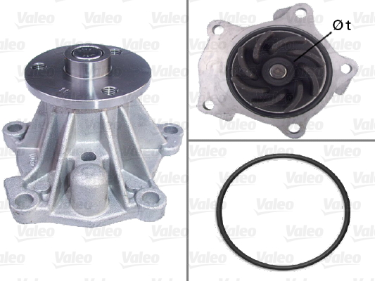 Pompă de apă, răcire motor 506300 VALEO