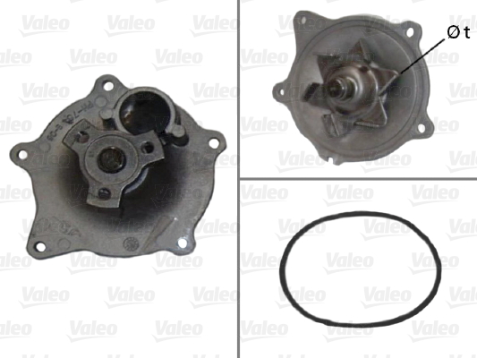 Pompă de apă, răcire motor 506454 VALEO