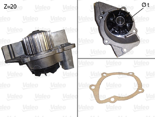 Pompă de apă, răcire motor 506531 VALEO