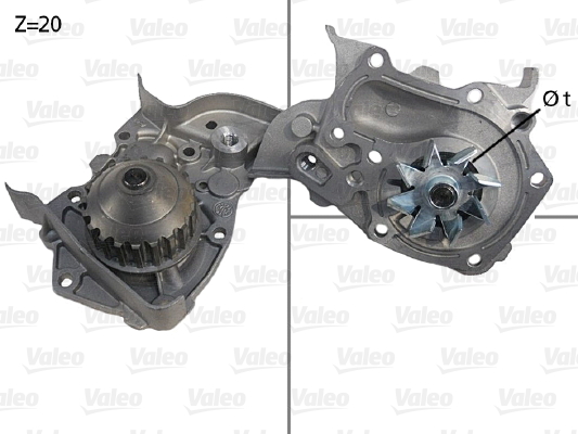 Pompă de apă, răcire motor 506564 VALEO