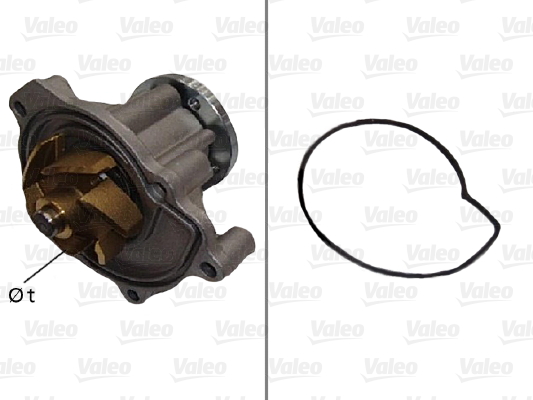 Pompă de apă, răcire motor 506593 VALEO