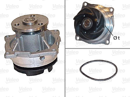 Pompă de apă, răcire motor 506604 VALEO