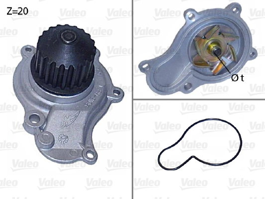 Pompă de apă, răcire motor 506605 VALEO