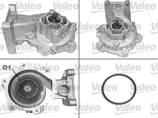 Pompă de apă, răcire motor 506693 VALEO