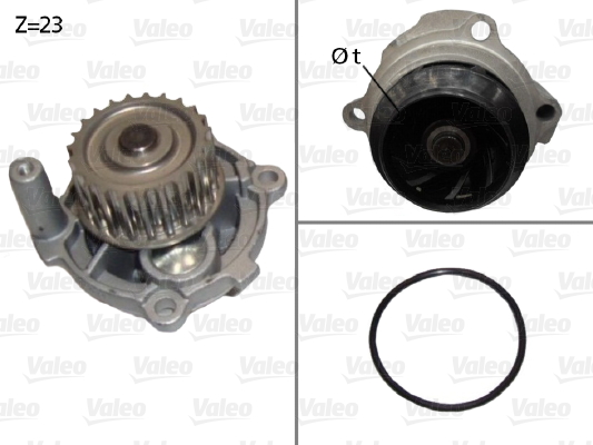 Pompă de apă, răcire motor 506790 VALEO