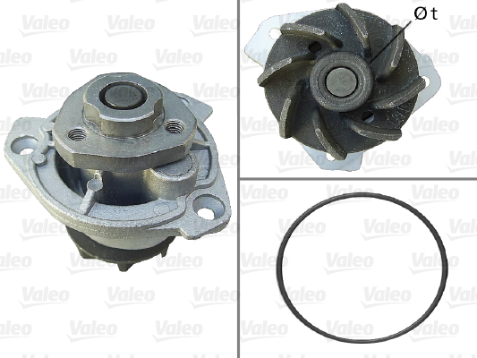 Pompă de apă, răcire motor 506798 VALEO