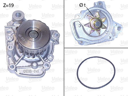 Pompă de apă, răcire motor 506811 VALEO